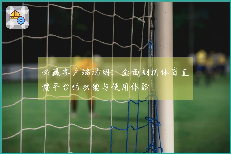 必赢客户端说明：全面剖析体育直播平台的功能与使用体验